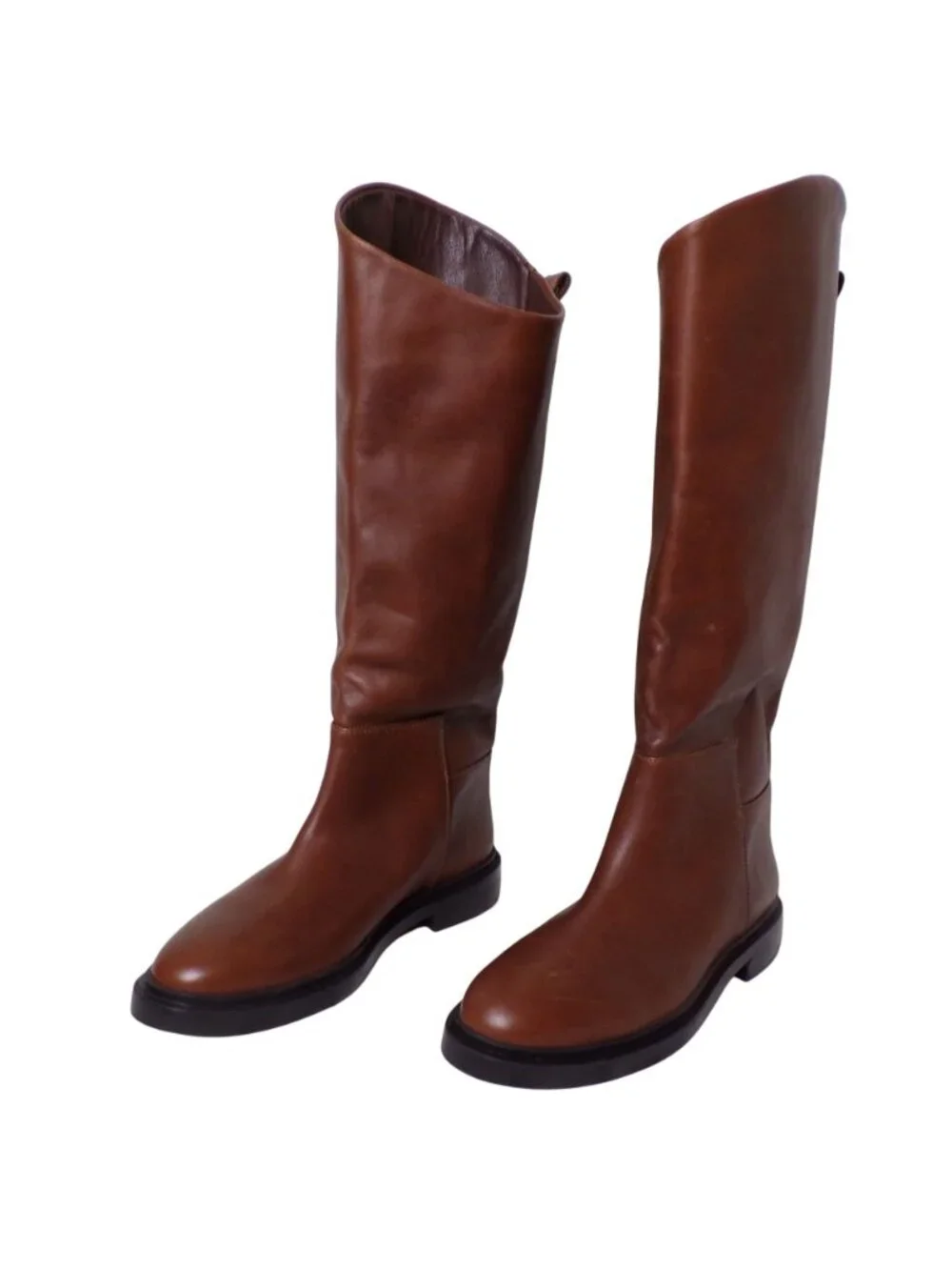 🆕STEVE MADDEN Gaige Knee High Riding Boot Brown Leather 8 - Picture 2 of 10